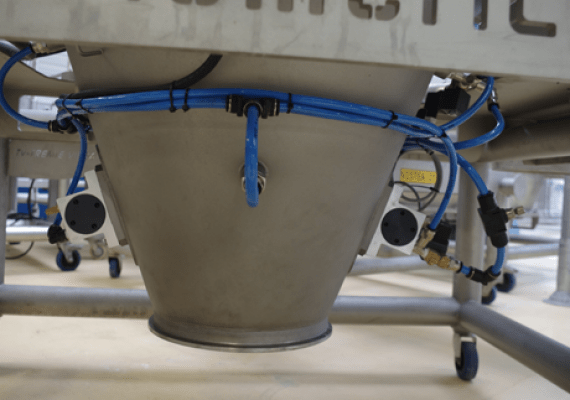 pneumatic ball vibrator bulk handling