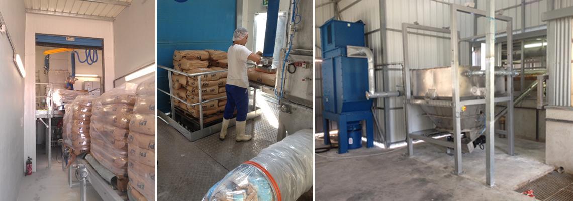 storage in silo pneumatic conveying of sugar and milk powder for dairy drink preparation 2