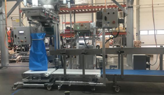 Food industry sack filling packing production line 