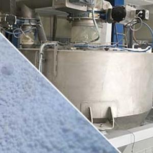 Automatic filling line for big bags of arbonate powder