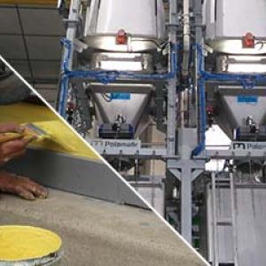 Discharging bulk bags in IBC containers - Palamatic
