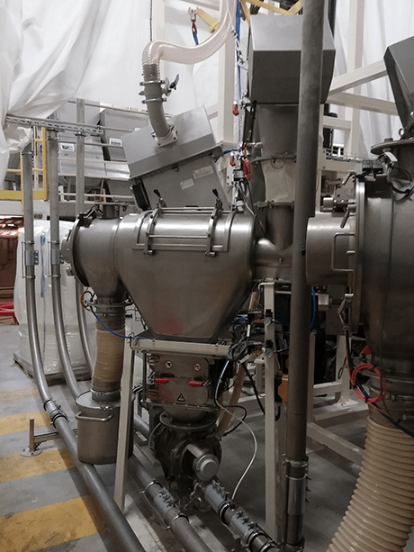 centrifugal sieve on pneumatic conveying bulk materials