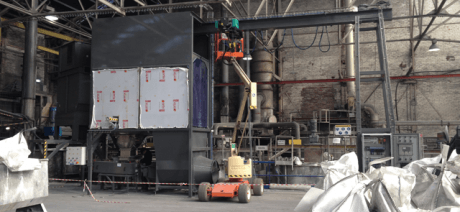 high rate fibc unloader bulk materials handling