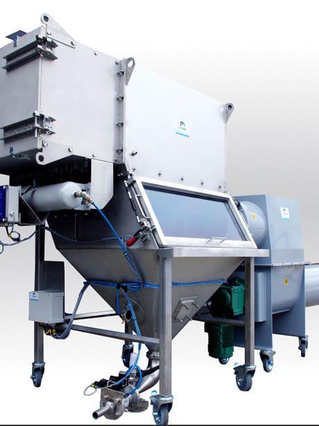 bag dump station compactor dust collector