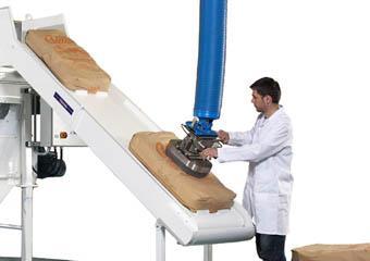 semi automatic sack manipulator Semi automatic sack discharging bag manipulator - Bulk handling