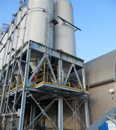 Silos thermal power plant fly ash