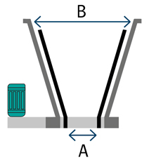 anti bridging device conical bottom size