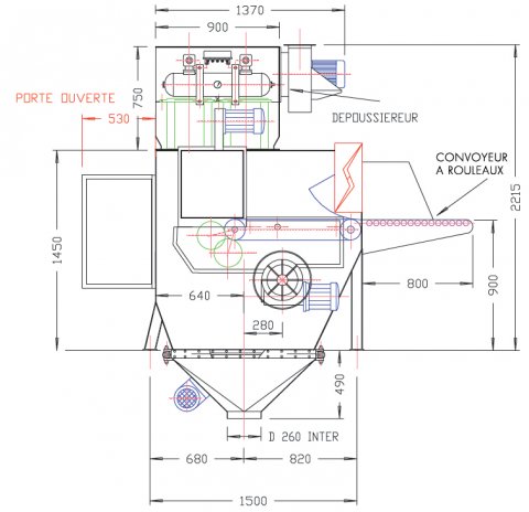 automatic sack discharging minislit size