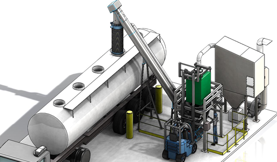 Chemical - Loading of activated carbon | Palamatic Process