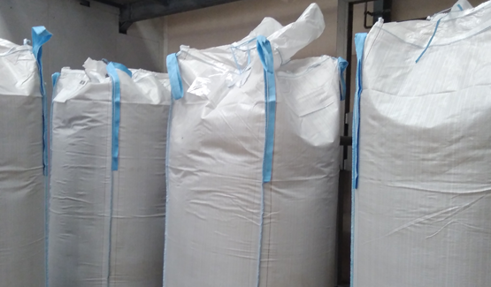 big bag filling animal flour