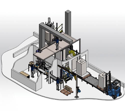 big bag filling line with sugar