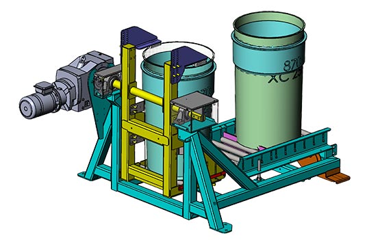 drul discharging tipper implantation