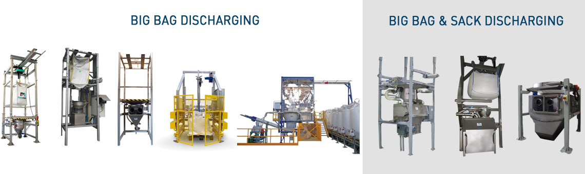 Big bag discharging range 