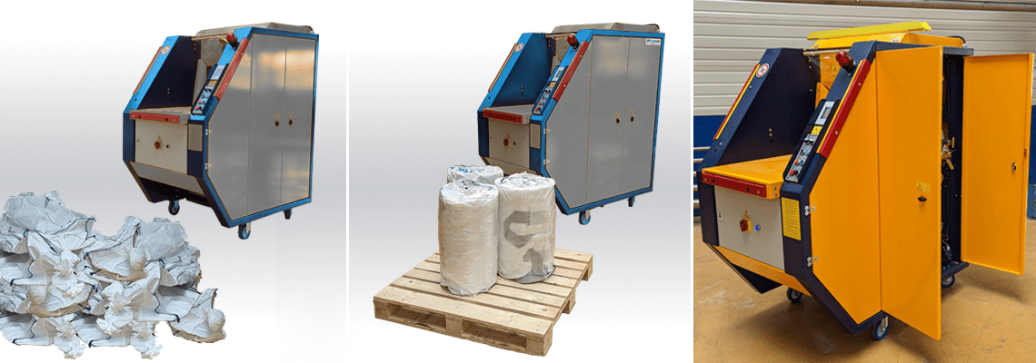 Big bags and roller bags compactor - Palamatic