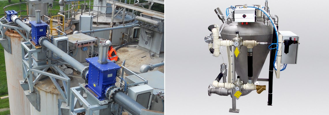 bulk powder pneumatic conveyor