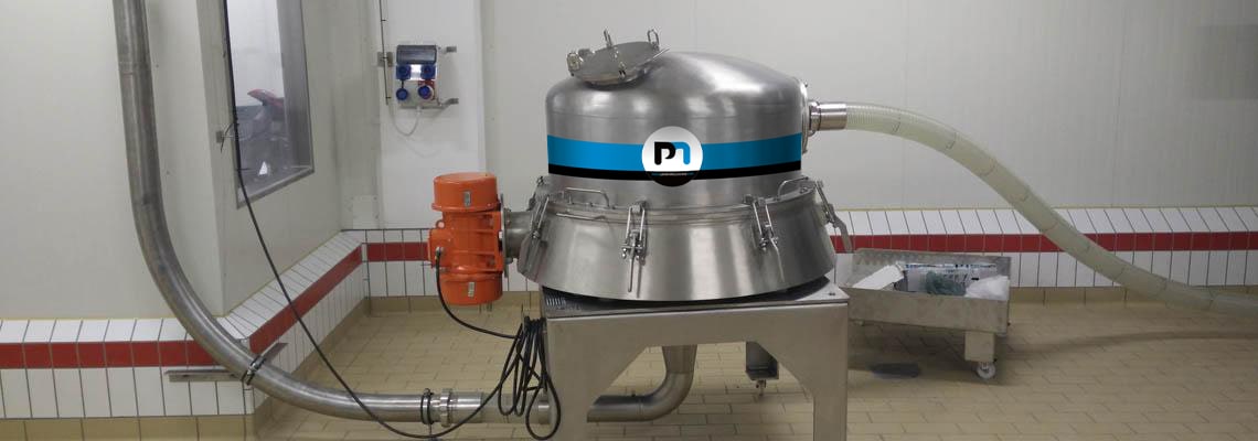 Vibratory sifter on production line - Bulk material and powder handling 