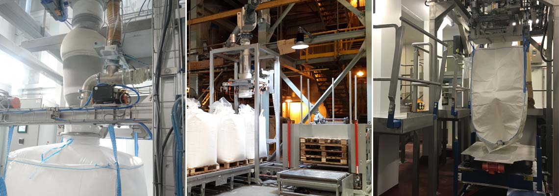 Complementary equipment for bulk bag filling