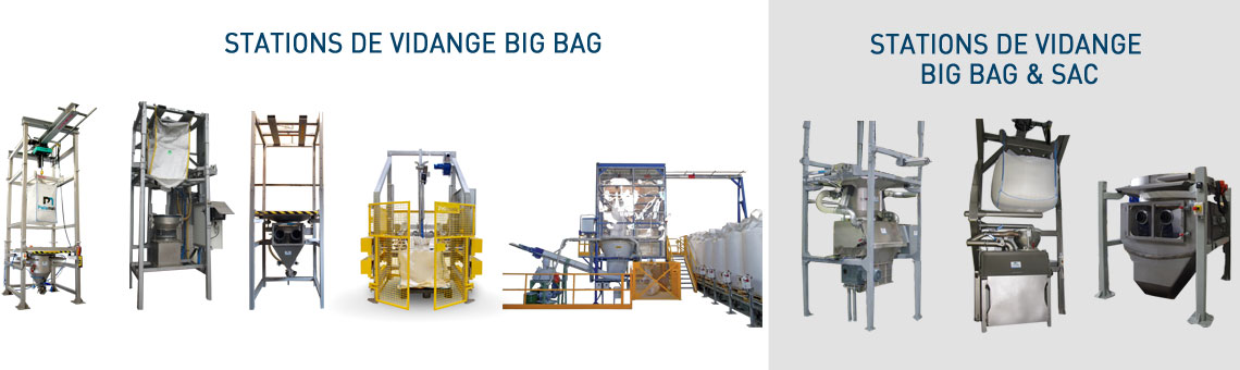 Gamme de vidange big bag