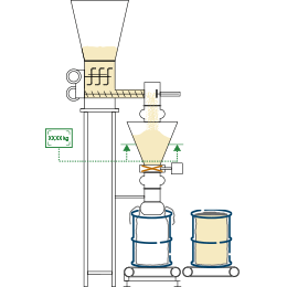 Barrel filling unit