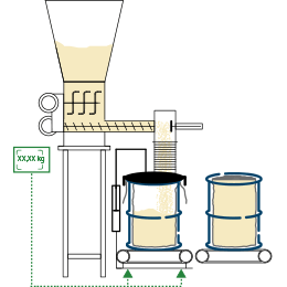 Drum filling unit