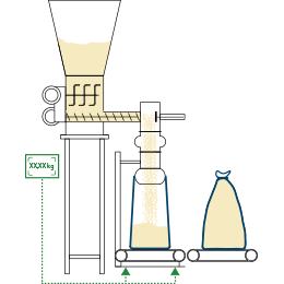 Bag filling PalSack01 J-C-Brut