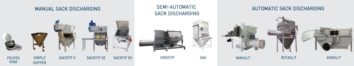 Range sack discharging