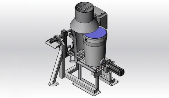 Roller conveyor drum tipper