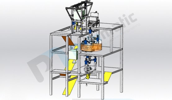 Mixing tower for milk powder