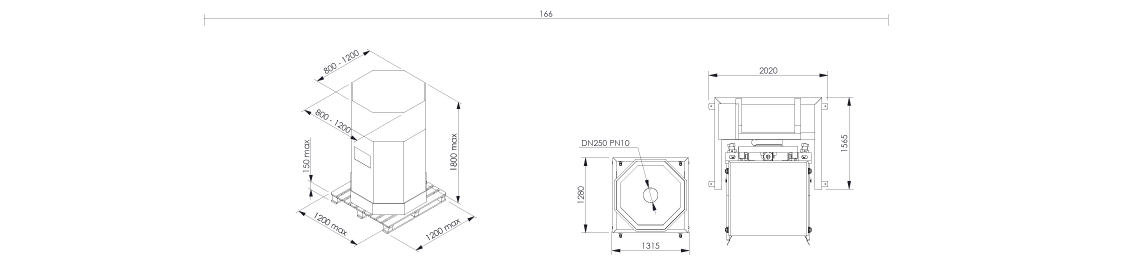 Octabin discharging system layout OctoFlow 02 - Bulk powder handling 