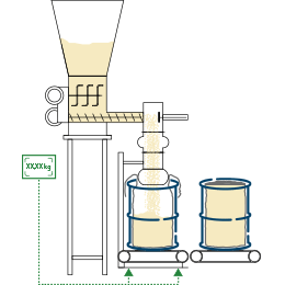 Drum filling unit