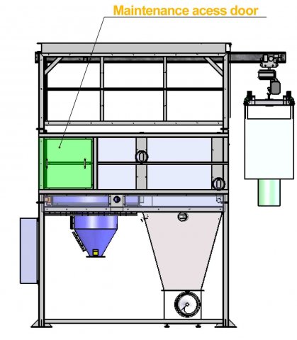 Big bag discharging drawing - Bulk and powder handling