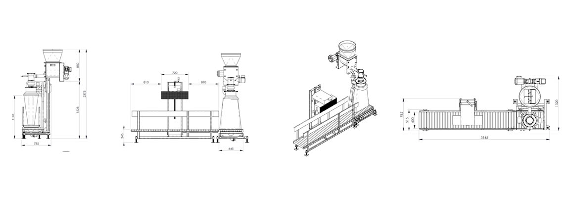 Plan ensacheuse - Palamatic Process