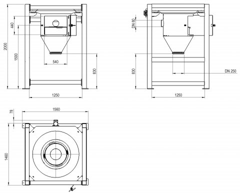 Vidange big bag structure basse Palamatic Process