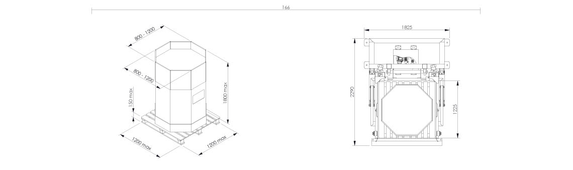 octabOctabin discharging system layout OctoFlow 02 - Bulk powder handling 