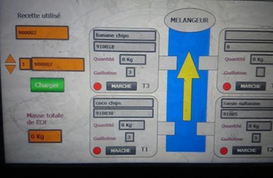 DryBulk-Mix® control screen