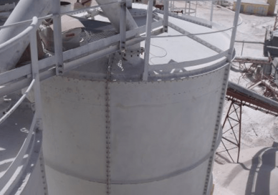 bulk material storage silo