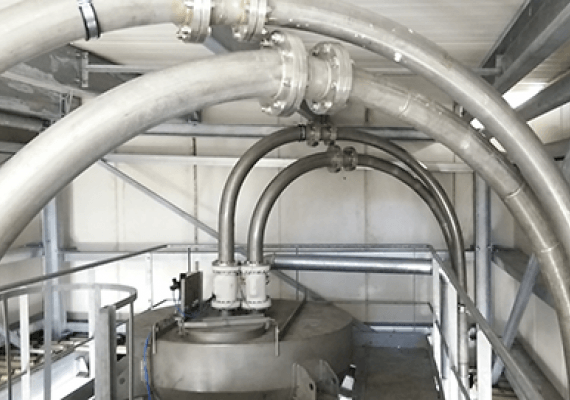 bulk powder pneumatic conveyor