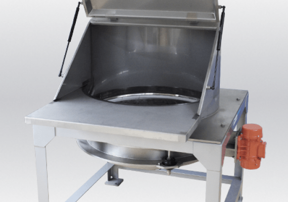 sack dumping station integrated sieve 