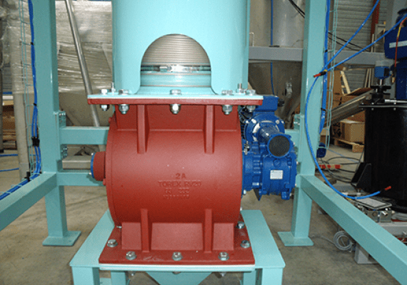 rotary valve bulk materials handling