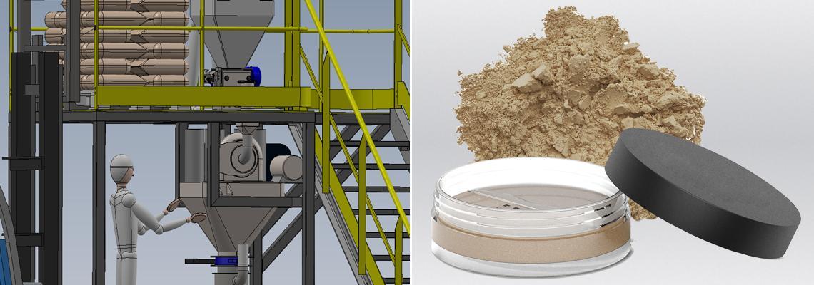 Powder milling and packaging 