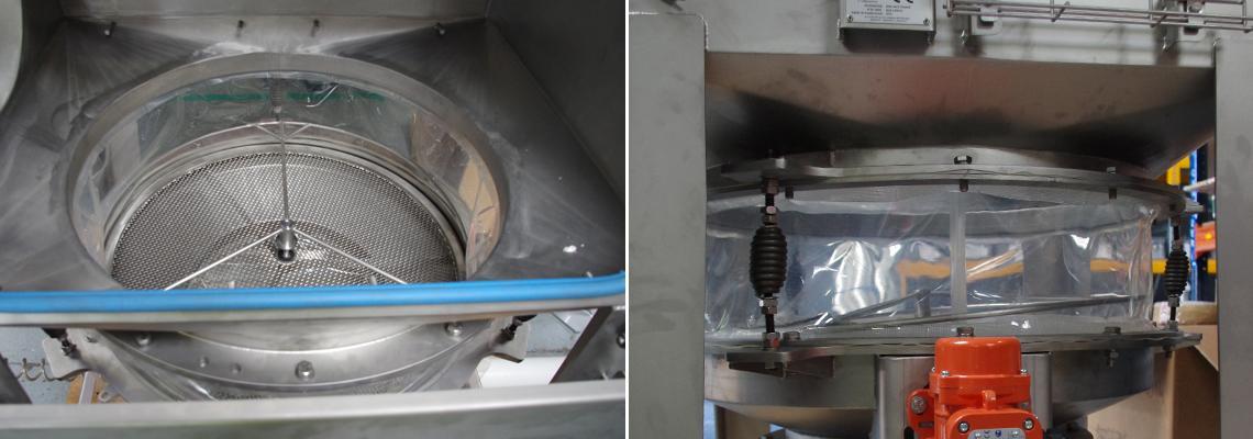 Bag dumping and sieving station - Bulk and powder handling