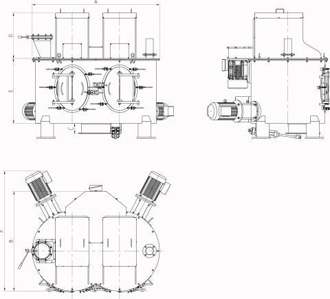 Vertical mixer Palamatic Process 