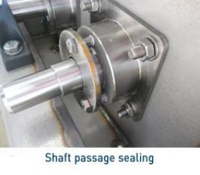 Shaft passage sealing