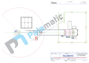 Automatic sack discharging Minislit layout