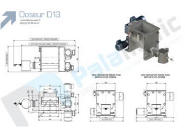 Screw feeder D13 drawing