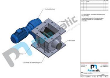 Drop through rotary valve E150