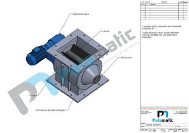 Drop through rotary valve E250