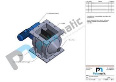 Drop through rotary valve E300