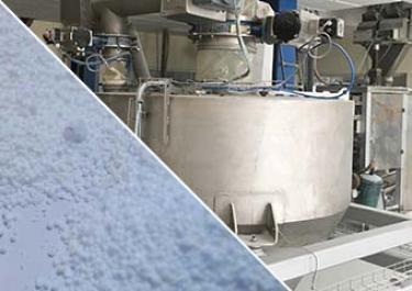 Automatic filling line for big bags of arbonate powder