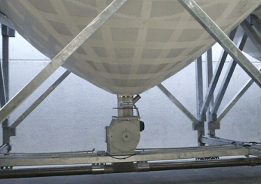 bulk material storage silo